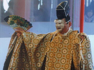 日供始祭　翁面掛け神事